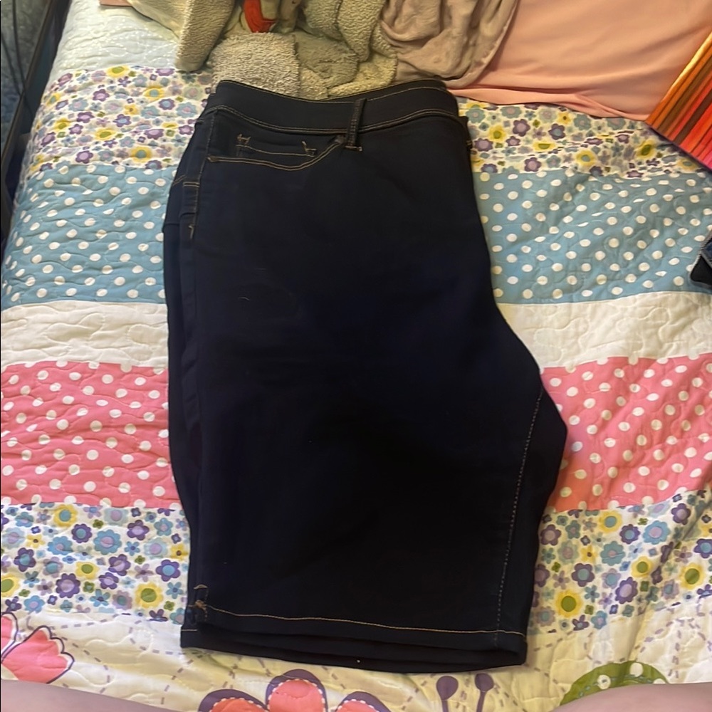 Women's Jean Shorts - Dark wash